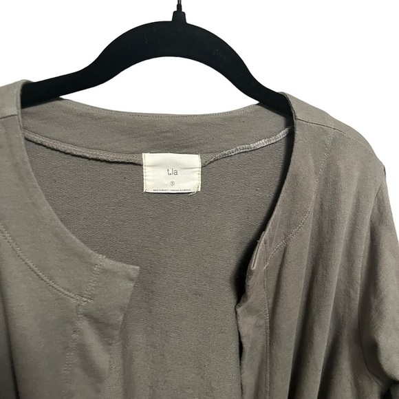 Anthropologie T.La Pleated Tie Front Cardigan - Picture 4 of 12